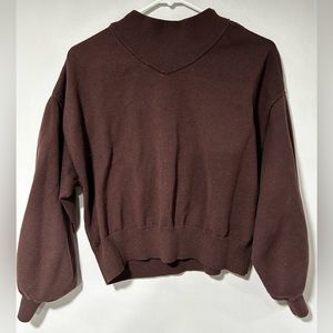 Calia cropped brown sweater